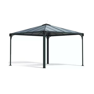 �p������ �J�m�s�A Palermo 3600 12 x 12�t�B�[�g (360cm x 360cm) �O���[ PALRAM CANOPIA Palermo 12x12 Garden Gazebo �K�[�{ �e���X���� �T�����[�� �J�[�|�[�g �p�[�S�� �A���~�� �|���J�[�{�l�[�g �J�悯 ���O��