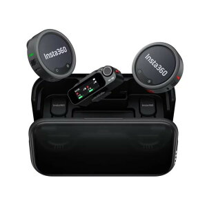 �C���X�^360 MIC PRO���M�@2 INSTA360 MIC PRO TRANS2 �}�C�N ���C�����X�}�C�N ���M�@ �g�����X�~�b�^�[ �m�C�Y�L�����Z�����O AI�m�C�Y�ጸ �w���� ���� ����B�e Vlog YouTube ���C�u�z�M �C���^�r���[