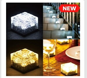 DAIS �p�^ �\�[���[�K�[�f�����C�g �����_�� �E �����F�d�� 6 �� SOLAR BRICK LIGHT �\�[���[���C�g �K�[�f�����C�g ���O �h�� �����_�� ���� �A�v���[�` �� LED 6�Z�b�g �h��