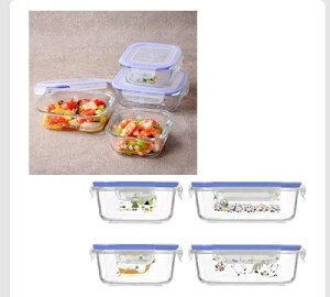 PYREX ���[�~�� �ۑ��e�� 4 �� �G�A�^�C�g 500ml 21 630ml ×21 MOOMIN AIRTIGHT STORAGE �ۑ��e�� ���� �p�C���b�N�X �ϔM�K���X ���u�� �����W�Ή� �①�� ���킢�� ���[�~�� 4�Z�b�g