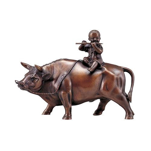高岡銅器 銅製置物 立牛童子 8号 50-11：ワールドデポ