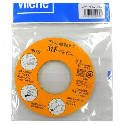 M Melt とけて F Fuse 限定価格セール くっつく 定価 ×10個セット アウルスママのアイロン両面接着テープ 両面接着テープ MFテープ 5mm幅×25m巻