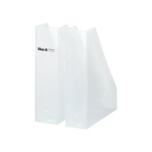 吉川国工業所 A4ファイルボックス2個組 オールホワイト MX-19