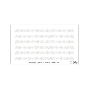 Sha-Nail Pro PLUS ʃlC lCV[ French.S Cotton Flower Lace -white- FRS-CF01
