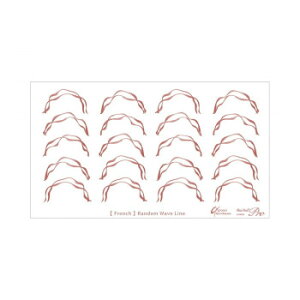 Sha-Nail Pro PLUS ʃlC lCV[ French Random Wave Line -Whiskey Brown- FR-RRW02