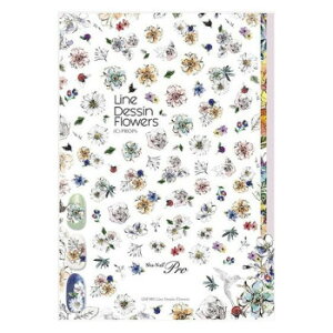 Sha-Nail Pro ʃlC lCV[ Line Dessin Flowers/CfbTt[Y LDF-001