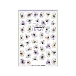 Sha-Nail Pro ʃlC lCV[ CLOSE-UP Flower -purple×green- CLF-001