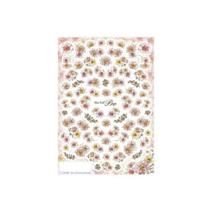 Sha-Nail Pro ʃlC lCV[ Line Art Flowers (Natural) LAF-002