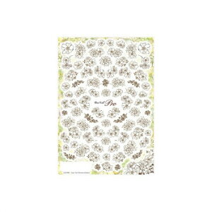 Sha-Nail Pro ʃlC lCV[ Line Art Flowers (Clear) LAF-001