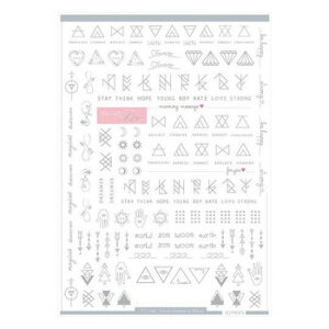 Sha-Nail Pro ʃlC lCV[ Tattoo (Geometric White) /^gD[ (WIgbN zCg) TTO-002