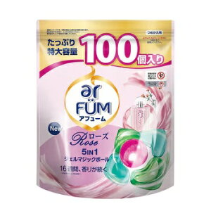 arFUM �A�t���[�� ���[�Y �W�F���}�W�b�N�{�[�� �ߗ��p������ 100���� arFUM Rose Gel Magic Ball type Laundry Detergent 100 CT ��|�� ���| �Ǝ����N ���Z