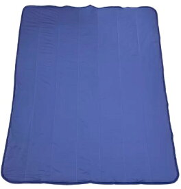 【ブルー】西川 冷感キルトケット 強冷感生地xやわらかい生地 リバーシブル 洗濯機可 猛暑 春先 秋口