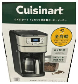 Cuisinart クイジナート コーヒーメーカー 12カップ 全自動ミル付き DGB-400PCJ ドリップ式 オートコーヒーメーカー 豆挽コーヒー 朝食 ティータイム