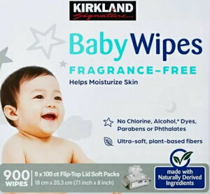 �y900�����z�J�[�N�����h�V�O�l�`���[ �唻���� ������ӂ� (100 x 9��) �Ԃ����p �x�r�[���C�v Kirkland Signature Baby Wipes