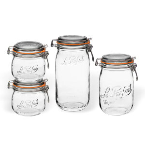 y4_ZbgzEptF X[p[W[ KXHiۑe Le Parfait Super Jar Glass Food Storage v[g 蕨  XgbN