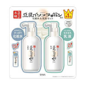 SANA Ȃ߂炩{ C\t{z̉ϐ300ml & t300mlZbg SANA Soy Milk Isoflavone Lotion & Emulsion Set 300ml x 2