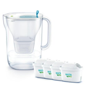 u^ |bg^򐅊 X^C }NXgv J[gbW4t BRITA Style Pitcher with 4 Maxtra Pro Filter Cartridges