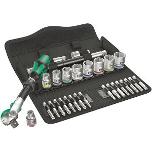 WERA ���F�� �����p3/8DR 29�_�g ZYKLOP �\�P�b�g�����` �Z�b�g 004046 �H�� �c�[�� DIY ��ƍH�� ���� �����`