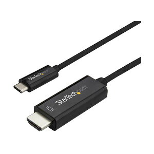 【送料無料】StarTech.com USB TypeC-HDMI変換ディスプレイケーブル ブラック 1m 4K/60Hz対応CDP2HD1MBNL 1本