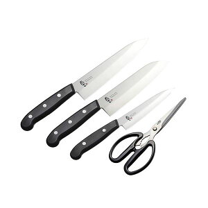燕三 ステンレス包丁&キッチンハサミ4点(牛刀包丁/刃渡り18cm・三徳包丁/刃渡り16.5cm・ペティナイフ/刃渡り13cm) B1154590