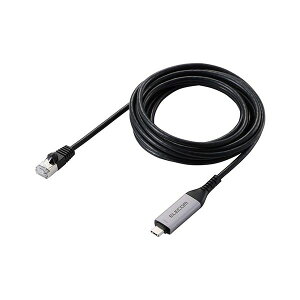 �G���R�� USB Type-C TM LAN�ϊ��P�[�u�� 1Gbps 3m LD-CL1G30BK