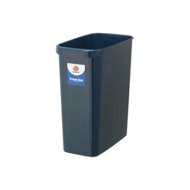 (まとめ)持ち手付き ゴミ箱/ダストボックス 【角型 18L】 ブルー 5個 【×2セット】