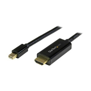 StarTech.com Mini DisplayPort-HDMI�ϊ��P�[�u�� 1m �u���b�N MDP2HDMM1MB1�{