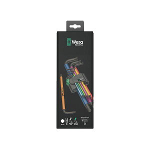 WERA ���F�� 9�{�g Hex-Plus ���C���{�[ �{�[���|�C���g�t L�^�Z�p�_�����` �z���_�[�t 073593 �H�� �c�[�� DIY ��ƍH�� ����