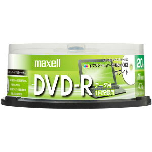Maxell �f�[�^�pDVD-R 4.7GB 1-16�{�� �v�����^�u���z���C�g 20���X�s���h���P�[�X DR47PWE.20SP