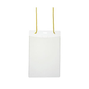 プラス イベント用吊り下げ式 名札 はがきサイズ イエロー CT-E2-50 1パック(50個)