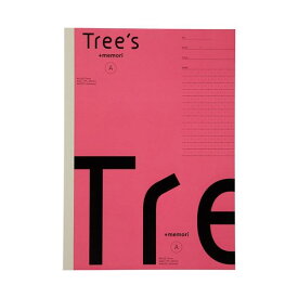 （まとめ）日本ノート Tree s B5 Pメモリ A罫30枚ピンク（×10セット）