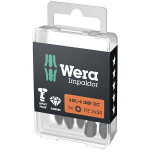 WERA ���F�� 5�{�� ����6.35mm �_�C�������h�R�[�e�B���O �C���p�N�g�p �|�W�h���C�o�[�r�b�g �n��T�C�YPZ2 �S��50mm 057661