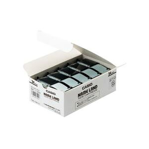 �i�܂Ƃ߁j �J�V�I(CASIO) NAME LAND�i�l�[�������h�j �X�^���_�[�h�e�[�v 24mm �����i�������j 5�{��×2�p�b�N