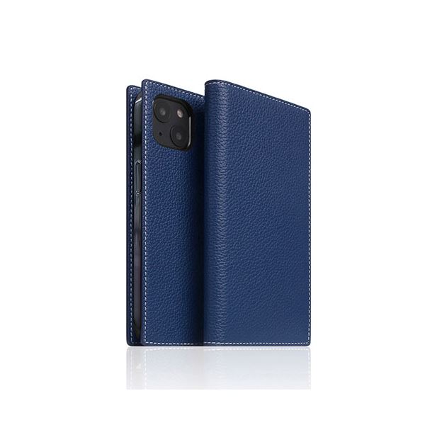SLG Design Full Grain Leather Case for iPhone 14 ネイビーブルー 手帳型 SD24310i14NB：ワールドデポ