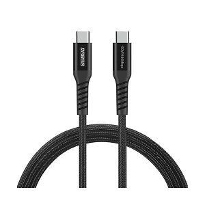 AhebNType-C to C P[u iPD100W^480Mbpsj 2.0m ubN APC-V2010CC-U2-BK1{