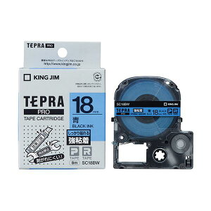 KING JIM(�L���O�W��) �e�v��PRO�e�[�v���S�� 18mm �� KJ-SC18BW