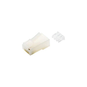 �G���R�� ����pRJ45�R�l�N�^�[ Cat6 �P�����������Ή� 10�� ���[�h�o�[�� �n�[�t�N���A LD-6RJ45T10/T2
