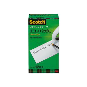 3M �X�R�b�` �����f�B���O�e�[�v �G�R�m�p�b�N �努 15mm×30m ������ �Ɩ��p�p�b�N MP-15 1�p�b�N(12��)