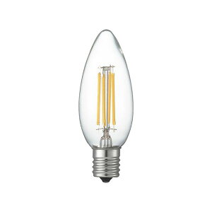 YAZAWA �t�B�������gLED 40W C32 �V�����f���A�` E17 CL LDC4LG32E17C