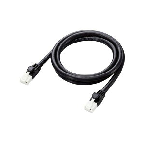 �y3�Z�b�g�z �G���R�� LAN�P�[�u�� CAT6A 1m ���� 10Gbps �X�g���[�g �ܐ܂�h�~ �u���b�N LD-GPAT/BK1/RSX3