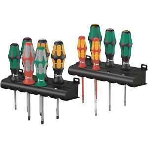 WERA ���F�� 11�{�g Kraftform Plus �n���h�� �h���C�o�[�Z�b�g ���b�N�t 347106 �H�� ��ƍH�� ���� �c�[�� DIY