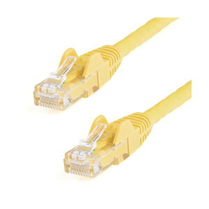 StarTech.com �J�e�S��6 LAN�P�[�u�� RJ45���[���h�R�l�N�^ 1.5m �C�G���[ N6PATC150CMYL1�{