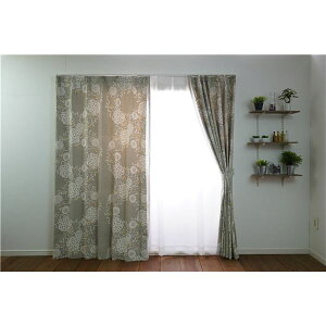 �Ռ��J�[�e��/�����J�[�e�� �y��100cm×��135cm �O���[ 1������z �Ռ�2�� �^�b�Z���t�� �`��L�����H �w�n�i�J�U���x�y����s�z