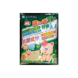 (まとめ)アース・バイオケミカル 猫砂楽園 森の香ダブル 7L 【ペット用品】【×6 セット】