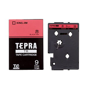 �i�܂Ƃ߁j �L���O�W�� �e�v�� TR �e�[�v�J�[�g���b�W �p�X�e�� 9mm �ԁ^������ TC9R 1�� �y×4�Z�b�g�z