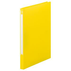 (まとめ) TANOSEE Zファイル(PP表紙) A4タテ 100枚収容 背幅20mm イエロー 1冊 【×10セット】