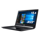 【送料無料】Acer Aspire 7 A715-71G-A58H/K (Core i5-7300HQ/8GB/128GBSSD+1TB HDD/ドライブなし/15.6/Windows 10Home(64bit)/Officeなし/オブシディアンブラック) A715-71G-A58H/K
