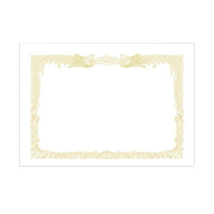 (まとめ) タカ印 OA対応賞状用紙 厚口 白地 A3 タテ書用 10-1280 1パック(10枚) 【×4セット】