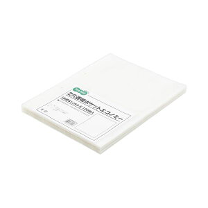 (まとめ) TANOSEE 2穴透明ポケット (台紙なし) A4タテ 1パック(100枚) 【×5セット】