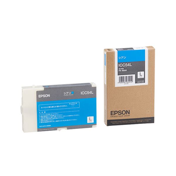 取寄商品 (まとめ) エプソン EPSON インクカートリッジ シアン Lサイズ